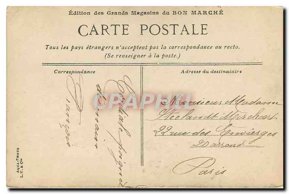 Belfort. La Porte de Brisach — edición L.V. C. — n° 1200 - Reverso