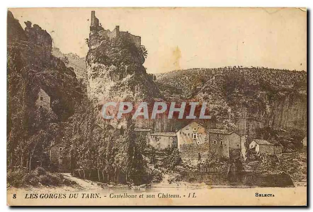 As Gorges do Tarn - Castelboue e seu Castelo — Selecta, n°8 - Frente