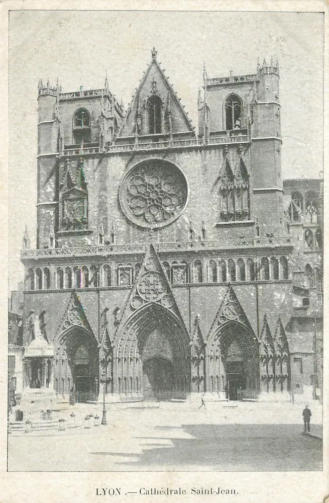 LYON — Catedral São João — G. M. et C°, editores, Lyon - Frente