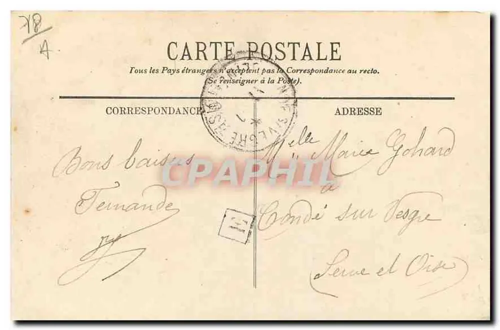 Rambouillet — Vista sobre la isla del Polager — I.L. - Reverso