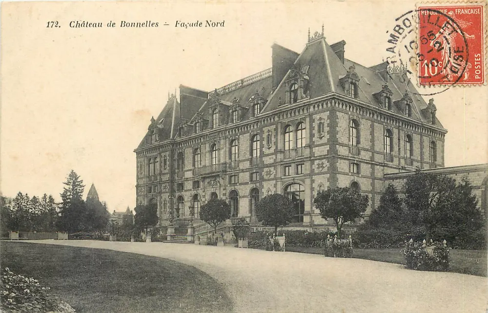 Zamek Bonnelles — Fasada Północna — wydawca nieznany, n° 172 - Awers