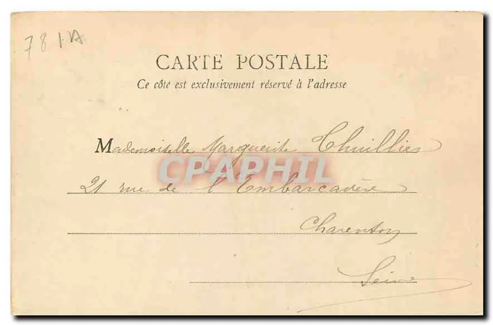 Parque de Rambouillet — Os Caracóis — B.F. Paris - Verso