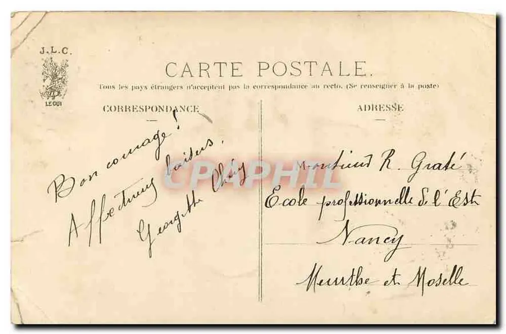 PARIS — Entrée de la Faculté de Médecine — J. L. C. n° 189 - Verso