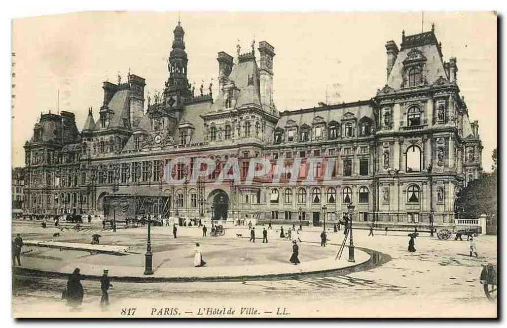 Paris — O Hôtel de Ville — LL. — n° 817 - Frente