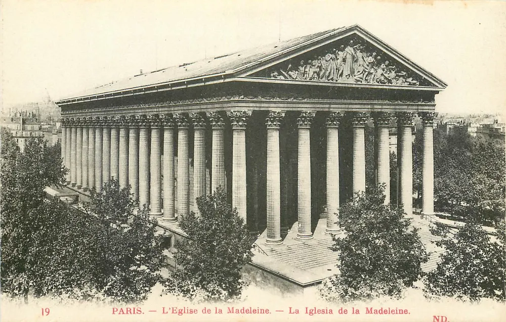 Paris — A Igreja da Madeleine — ND. - Frente