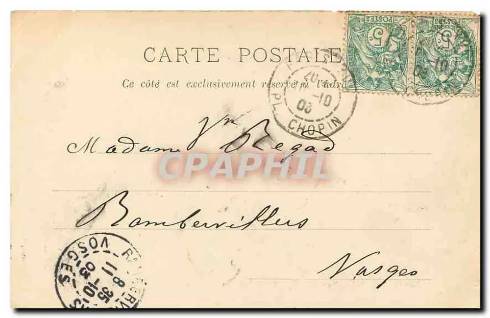 Parigi — Chiesa di Notre-Dame d'Auteuil e Monumento di Daguesseau — P. Marmuse, Parigi - Verso