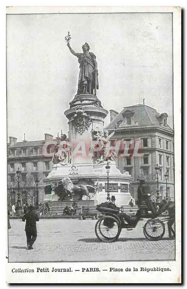 Place de la République — Paris — Collection Petit Journal - Recto