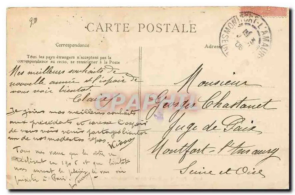 Paris — Pont de la Concorde und Kammer der Abgeordneten — C.L.C. n°440 - Rückseite