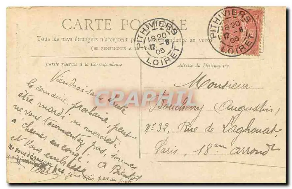 Paris — Tour Saint-Jacques — Collection Petit Journal - Verso
