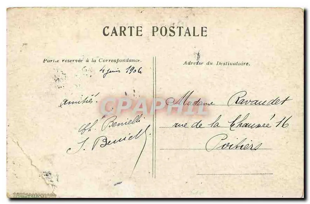 Paris — Champs Élysées — Arc de Triomphe — éditeur non visible - Verso