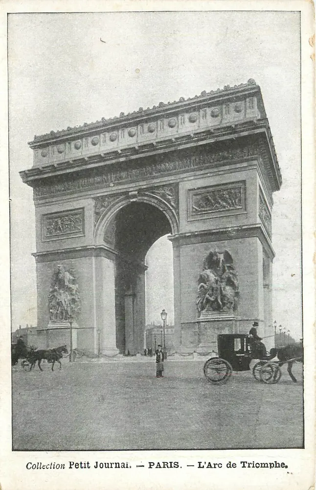 Paryż — Arc de Triomphe — Kolekcja Petit Journal - Awers
