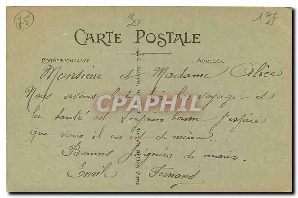 PARIS — Le Petit Palais — L. D. - Verso