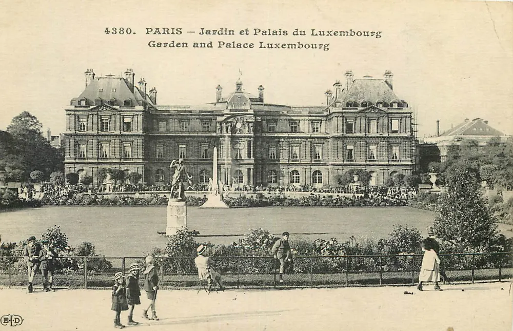 PARIS — Jardin et Palais du Luxembourg — Éditeur E.H.D. n° 4380 - Recto