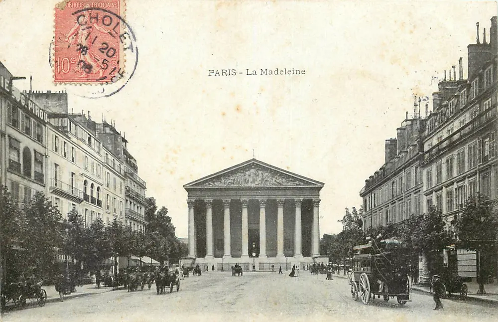 PARIS - La Madeleine — editor G. Pirou, número de série não visível - Frente