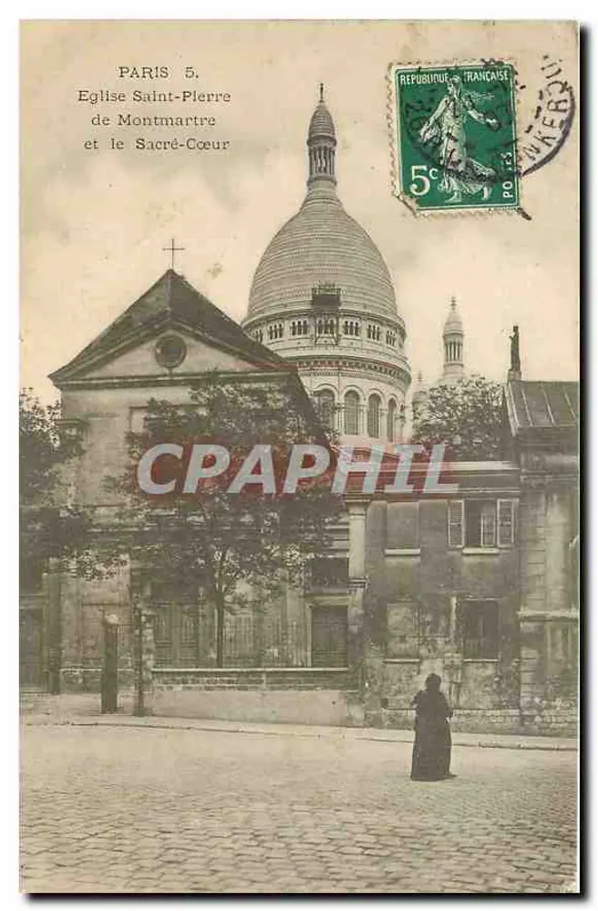 Paris 5. Kirche Saint-Pierre und der Sacré-Cœur — Verlag nicht sichtbar - Vorderseite
