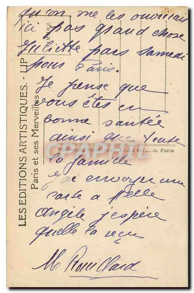 Paris — A Porta Saint-Denis — Éditions Artistiques LIP - Verso