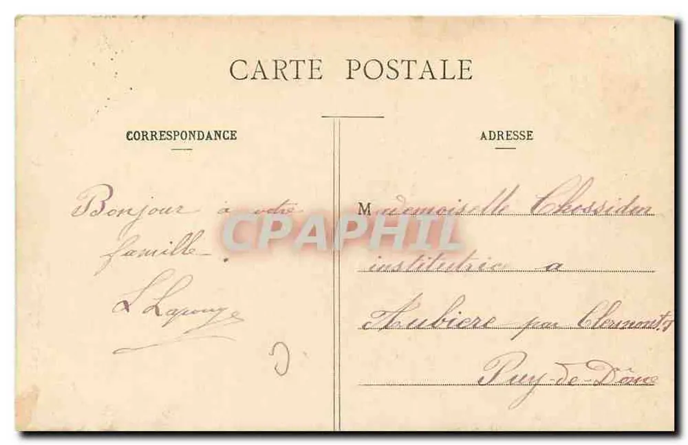 Paris — Monument de Victor Hugo (Frente) — editor não visível, n° de série 185 - Verso