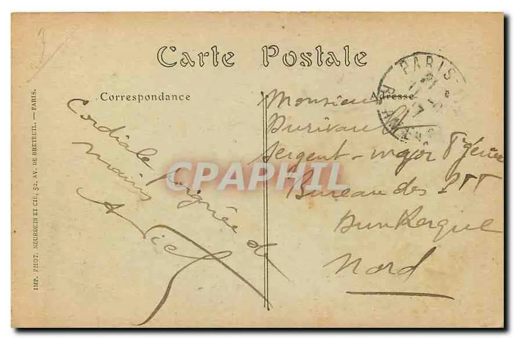 Paris — O Hotel de Ville — ND. Fot. - Verso