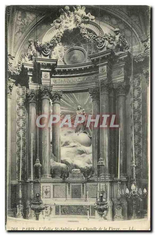 Paris - L'Église St-Sulpice - La Chapelle de la Vierge — LL. - Recto