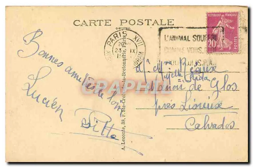 Paris — Carrefour Haussmann Italiens — 160 - Verso