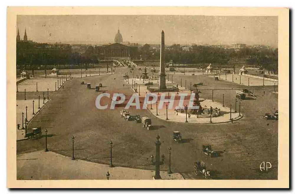 Place de la Concorde — Paris — Editor E. Papeghin, n°20 - Frente