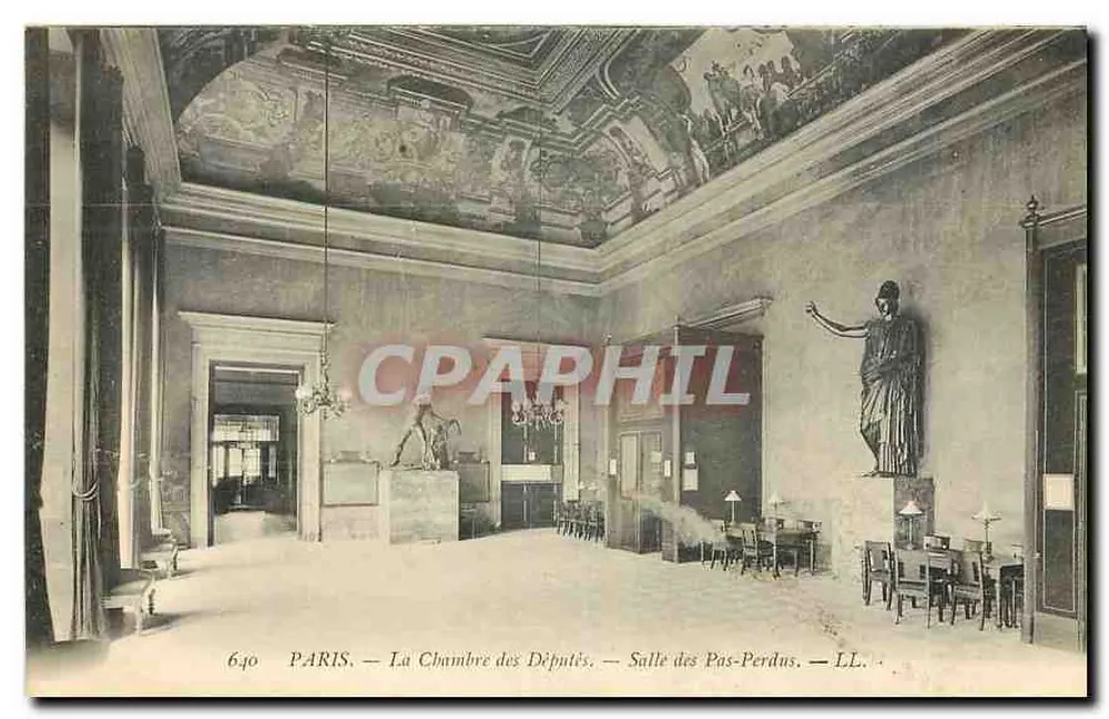Paris — La Chambre des Députés — Salle des Pas-Perdus — LL. — n° 640 - Recto