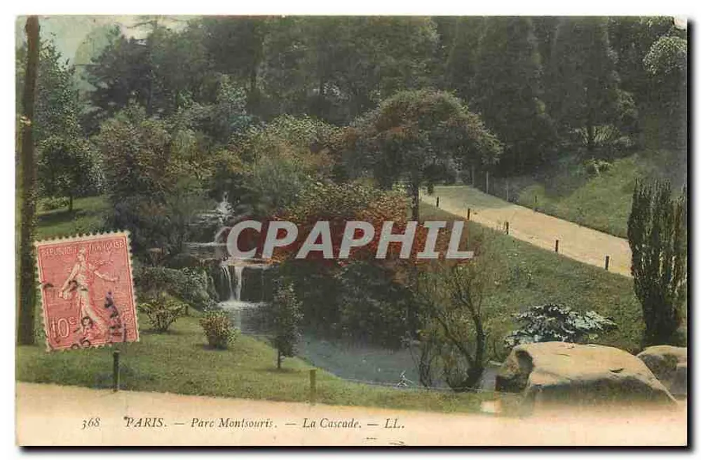 PARIS — Park Montsouris — De Waterval — LL.. — n° 368 - Voorkant