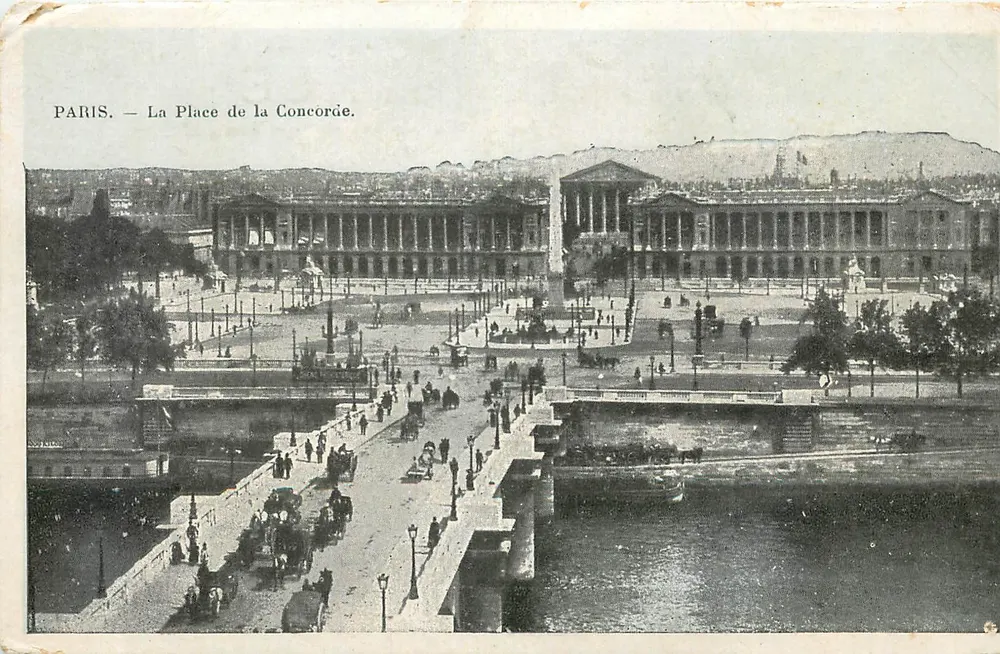 PARIS — A Place de la Concorde — Editor não visível - Frente