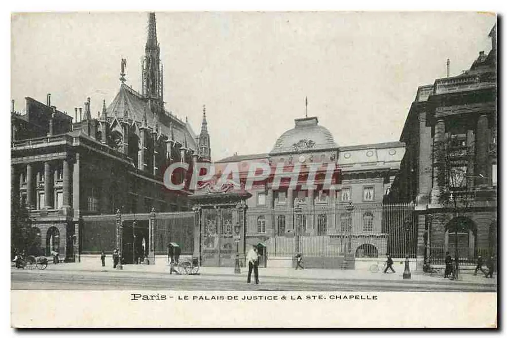 Paris - Le Palais de Justice & la Ste. Chapelle - Recto