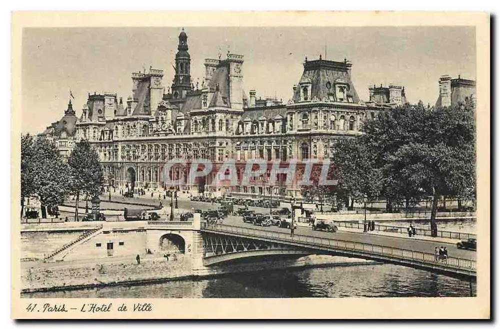 Paris — L'Hôtel de Ville — éditeur Union « Art et Technique » - Frente