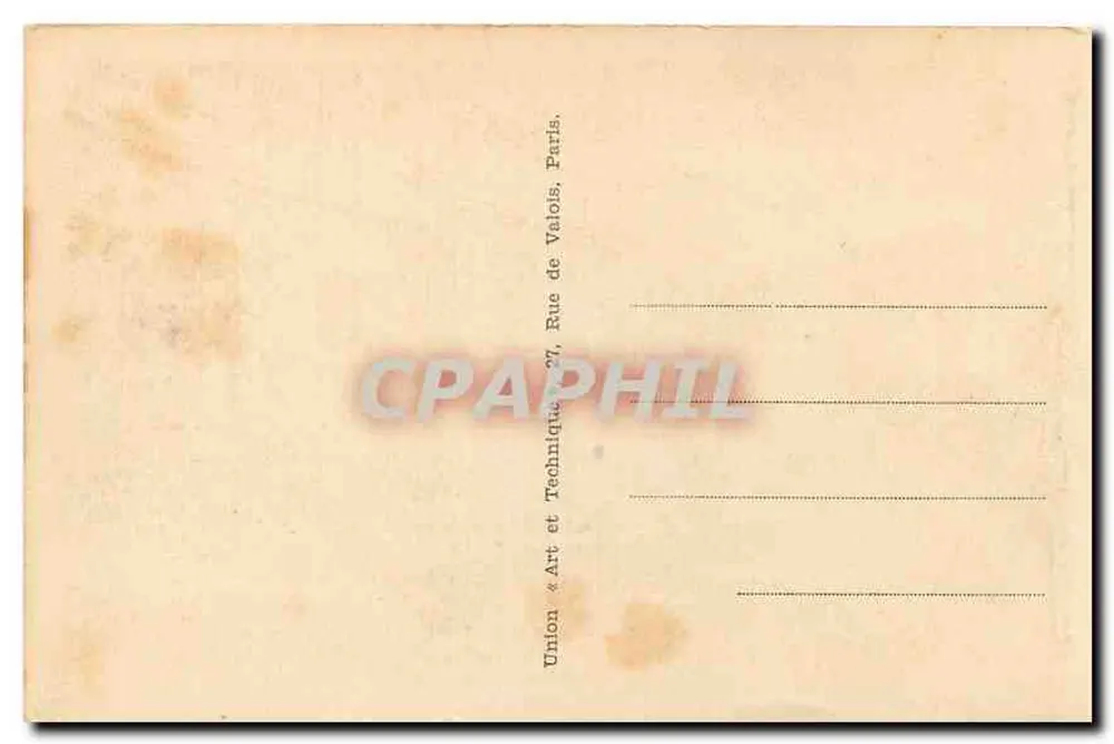 Paris — Les Invalides — União « Arte e Técnica » - Verso