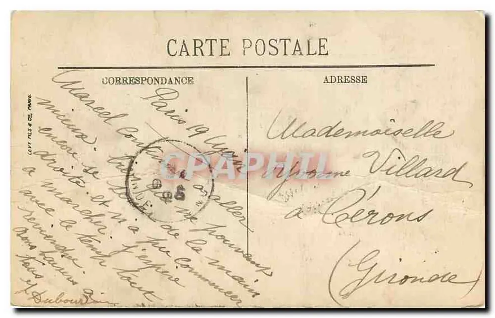Paris (IVe) — La Façade de Notre-Dame — LL. — Éditeur LL. — N° 127 - Verso