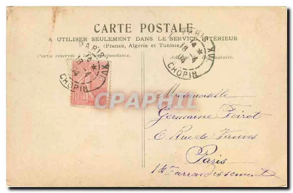 PARIS — O PALÁCIO DO LUXEMBURGO — Editor: Chopard, número de série não visível - Verso