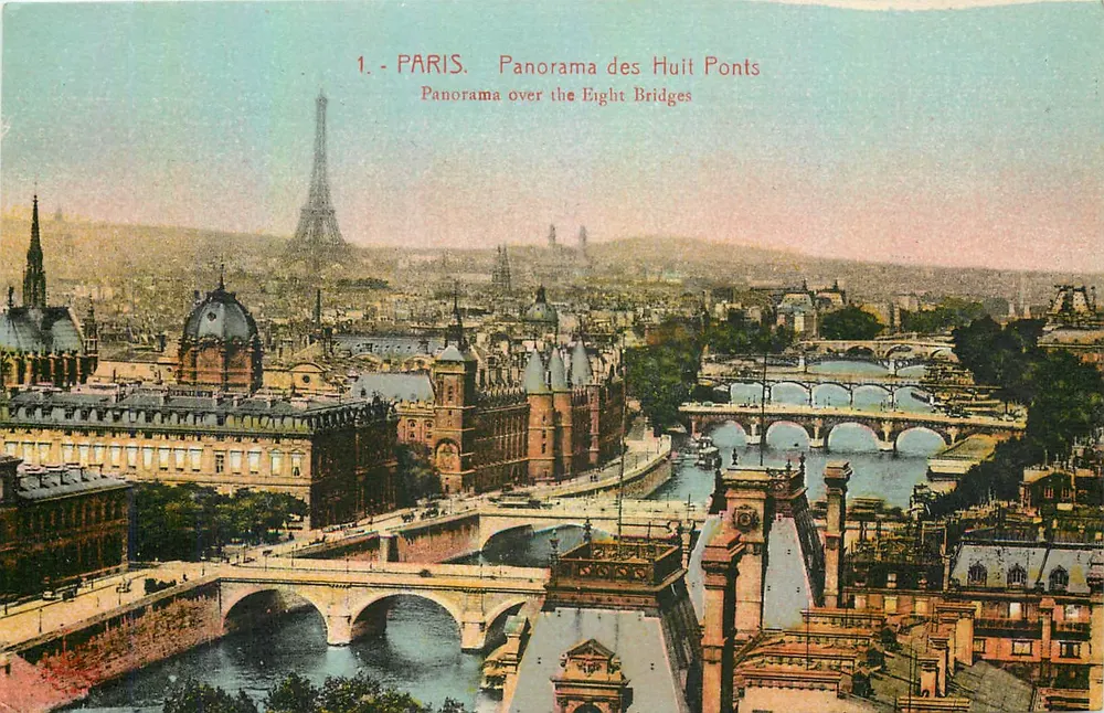 Paris - Panorama dos Oito Pontes — Editor não visível, n° de série 1 - Frente