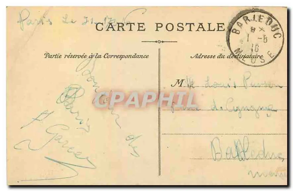 Paris — O Dôme dos Invalides — editor não visível - Verso
