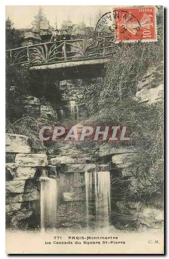 A Cachoeira do Square St-Pierre — Paris-Montmartre — C.M. n°771 - Frente