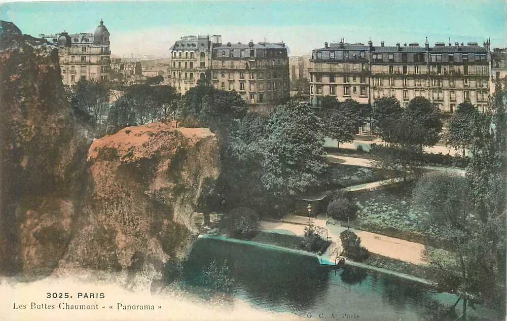 Les Buttes Chaumont — « Panorama » — G.C.A. Paris n°3025 - Frente