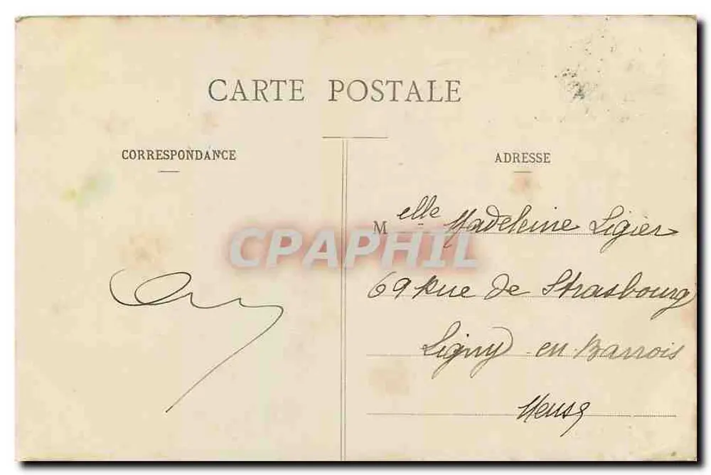 Bois de Boulogne - La Passerelle — Paris — éditeur non identifié, n° de série 486 - Verso
