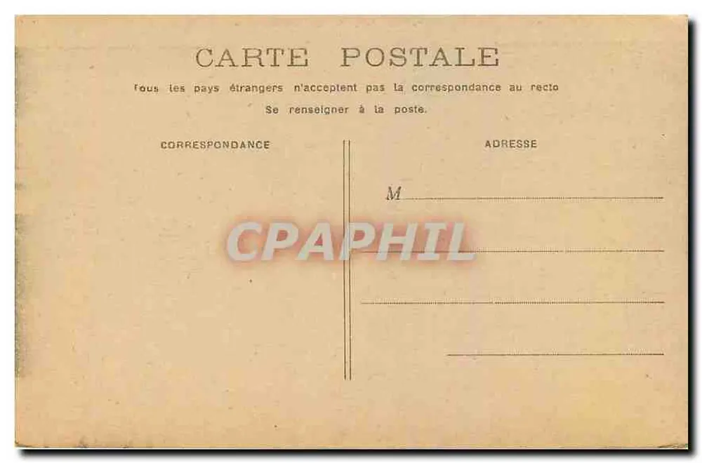 PARIS - Porta Saint-Denis — vista urbana com carruagem e pedestres — editor desconhecido, número de série não visível - Verso