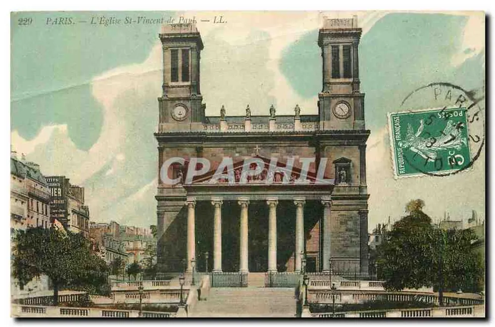 Paris — L'Église Saint-Vincent-de-Paul — LL. n° 2290 - Frente