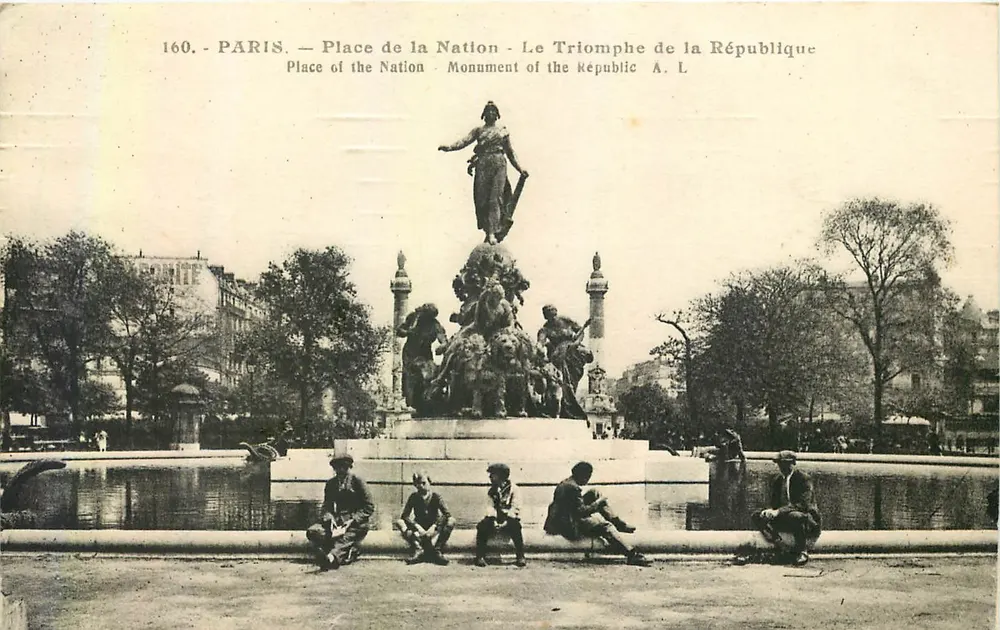 Paris — Place de la Nation — Der Sieg der Republik — A. L. n°160 - Vorderseite