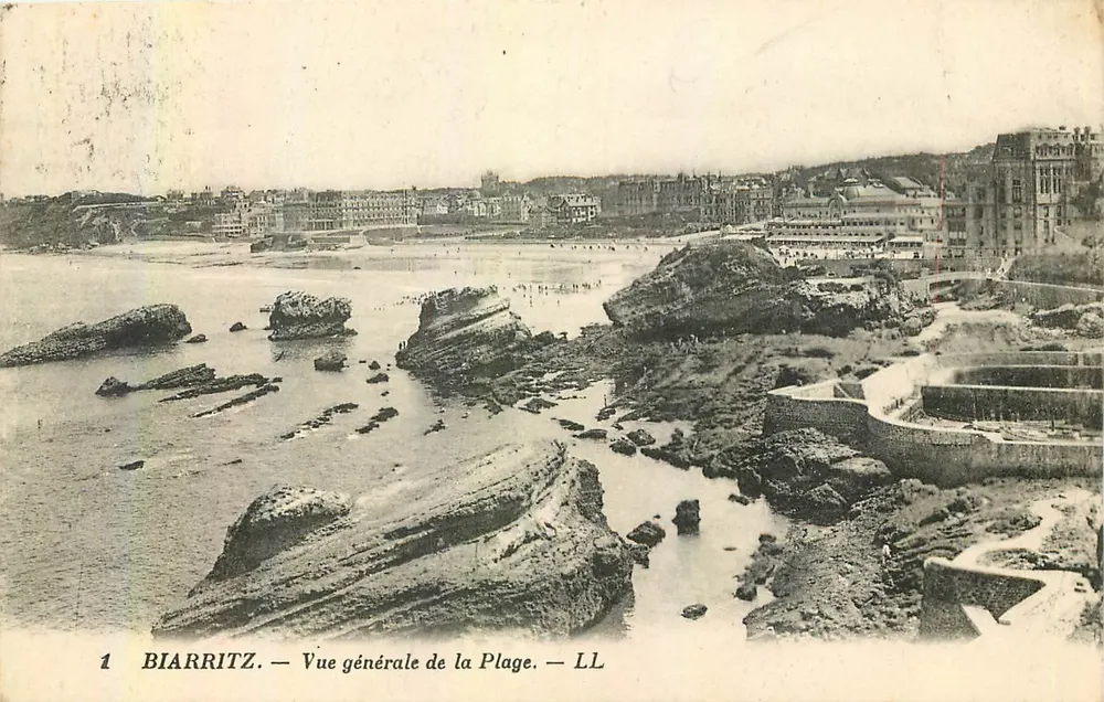 Biarritz — Vista geral da Praia — LL - Frente