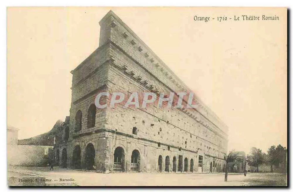 Orange - O Teatro Romano — Fototipia de Faumur, Marselha, n° 1710 - Frente