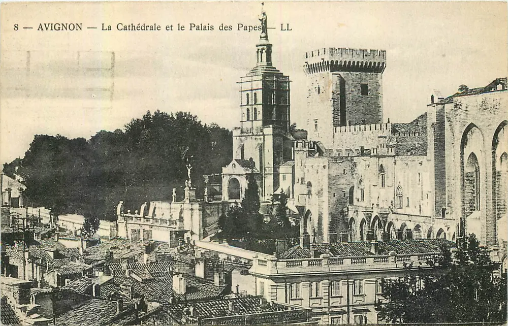 Avignon — La Cathédrale et le Palais des Papes — LL - Recto