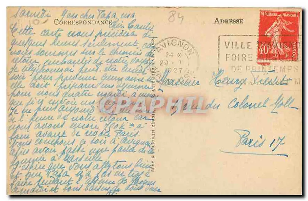 Avignon — La Cathédrale et le Palais des Papes — LL - Verso