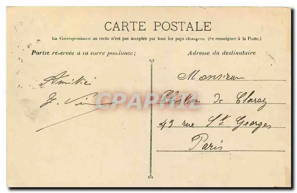 Avignon - Kapel en Brug St-Bénézet — Guende fot. Marseille, n°1145 - Achterkant