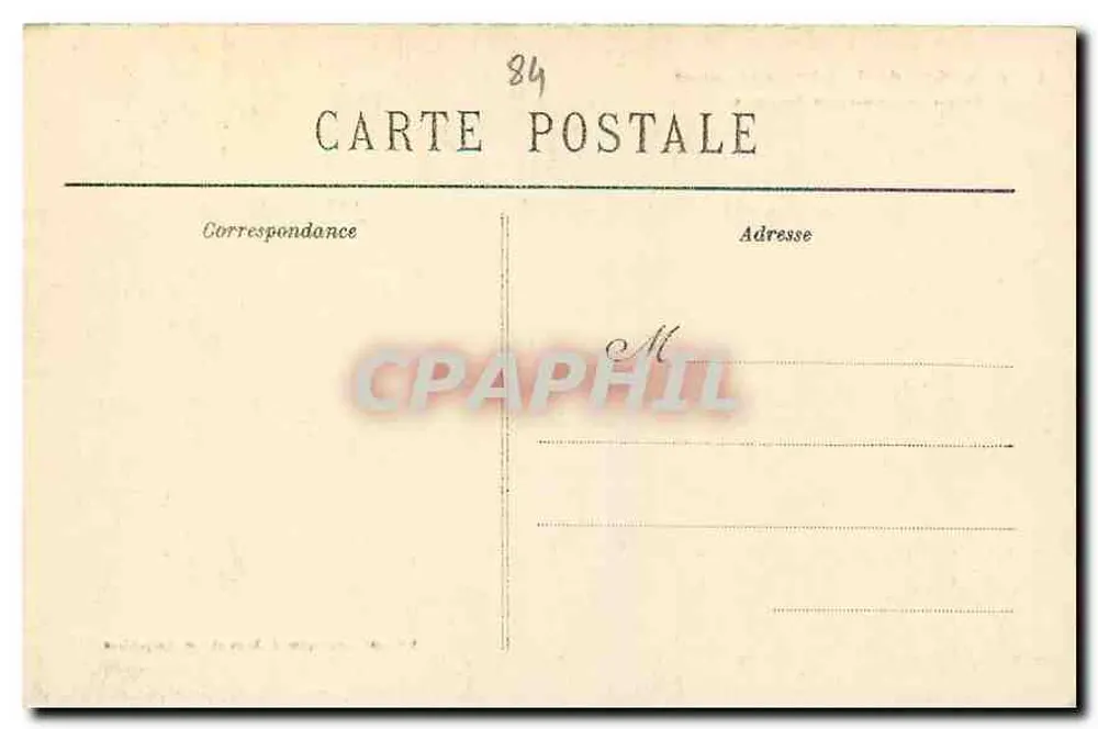 Ruinen des Schlosses Pétrarque — Vaucluse — Künstlerische Ausgaben J. Brida et Cie, Carpentras - Rückseite