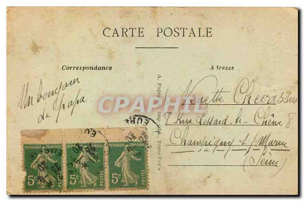 Châteaudun (Eure-et-Loir) — Die Kapelle und die Burgtürme — A.P. - Rückseite