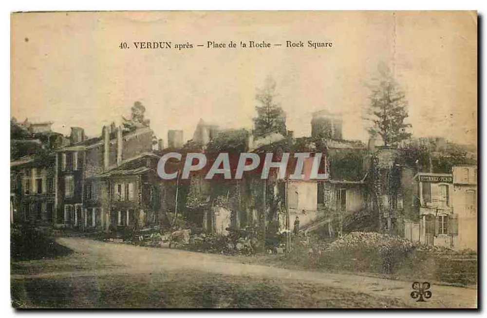 Verdun après — Place de la Roche — Rock Square — éditeur G. PERRIN - Frente