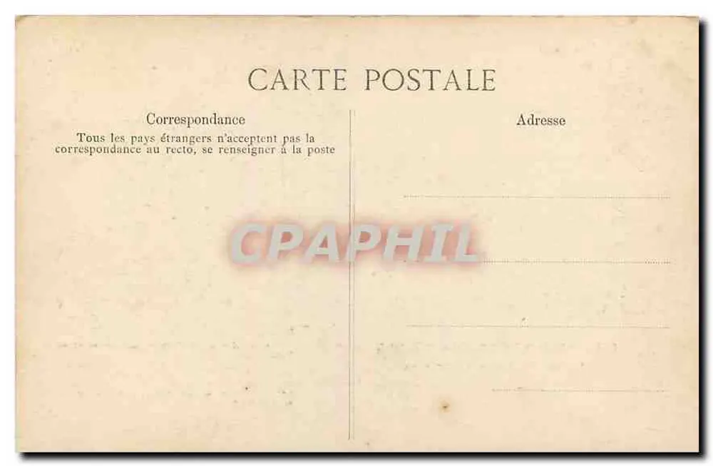 Palais de Fontainebleau — Fac-simile de l'abdication de Napoléon Ier — Éditeur Sino-Paris, n° 276 - Verso